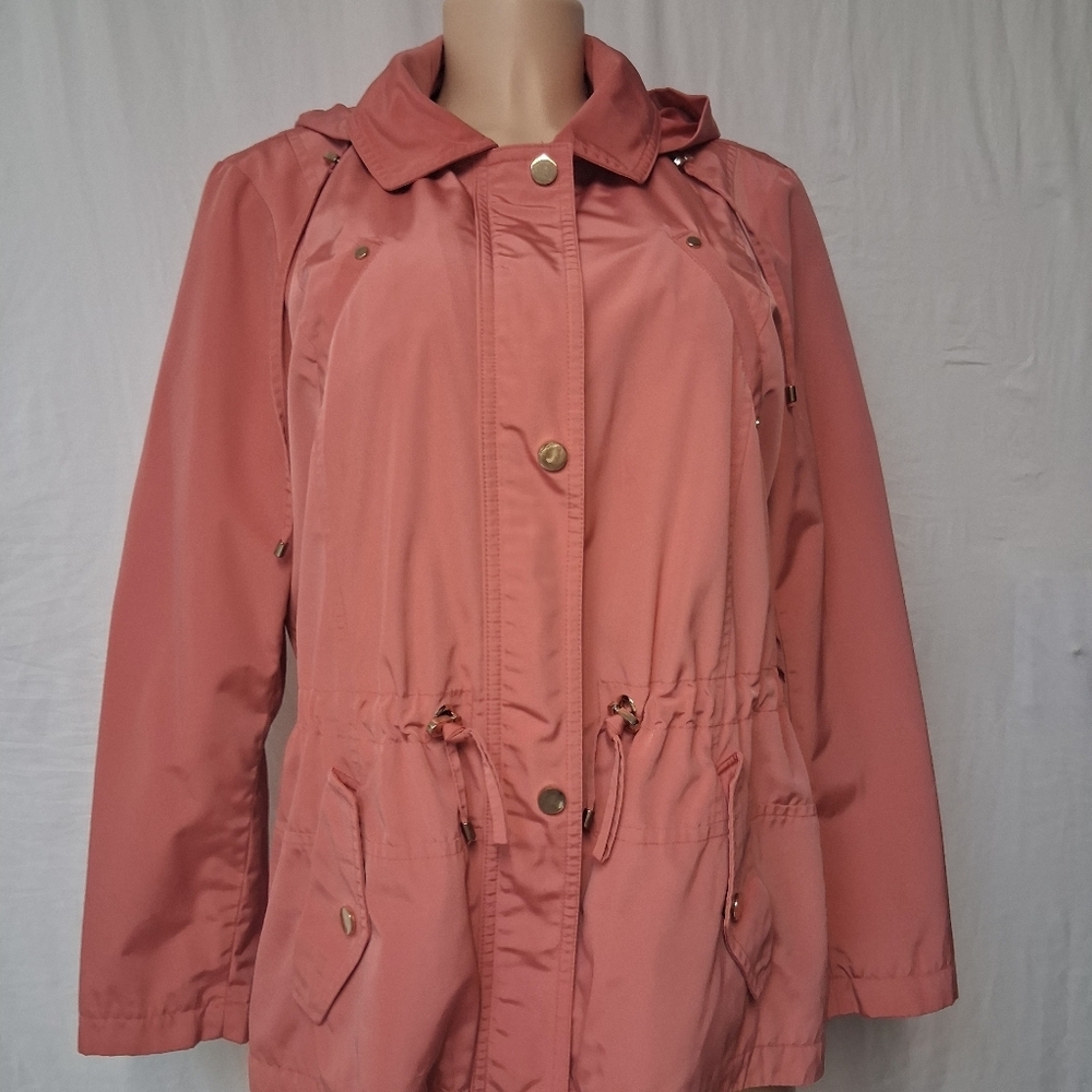 Charter Club Women Size PL Pink Utility Jacket